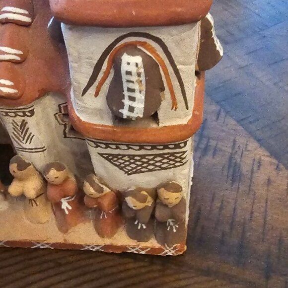 Clay Terra Cotta Pottery Peru Peruvian Church Folk Art Christian - Picture 3 of 5